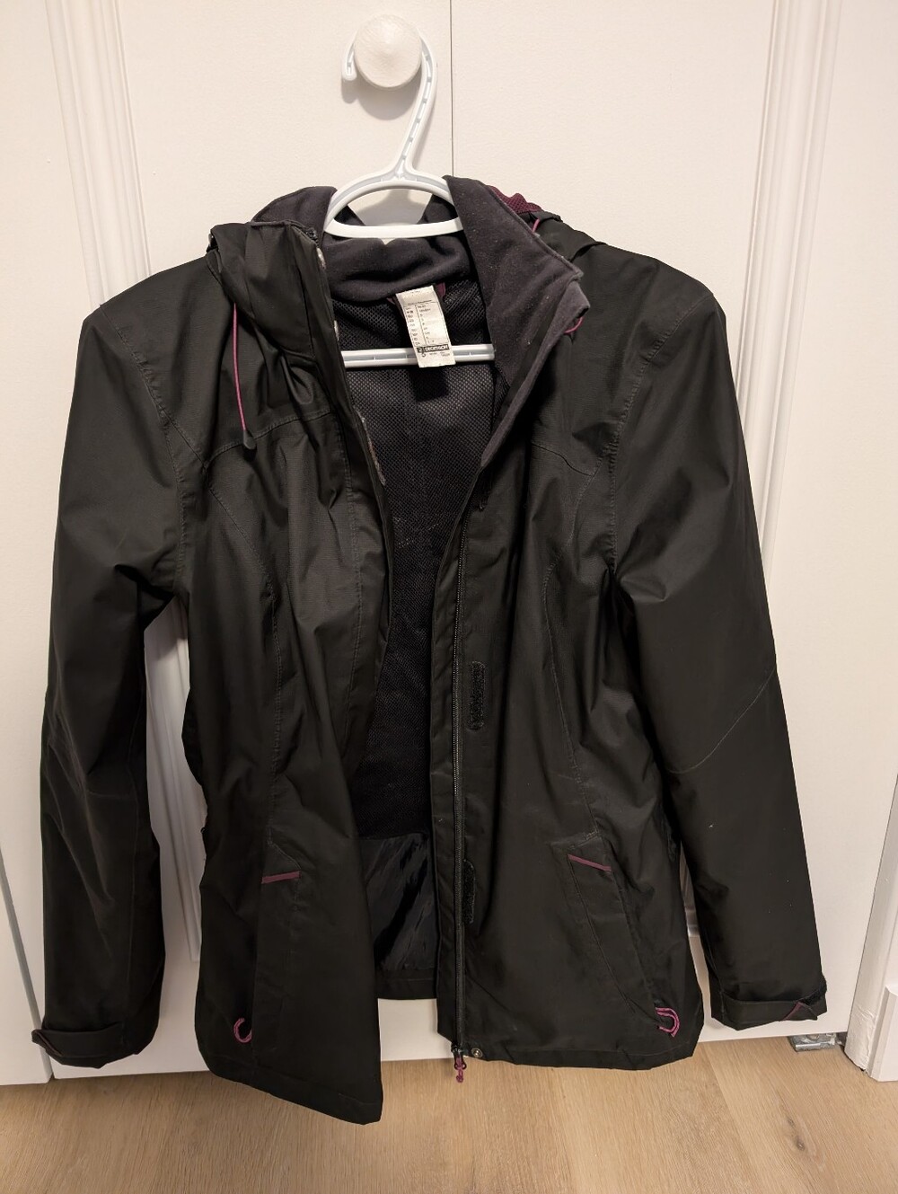 Quechua Women’s Black Rain Jacket
